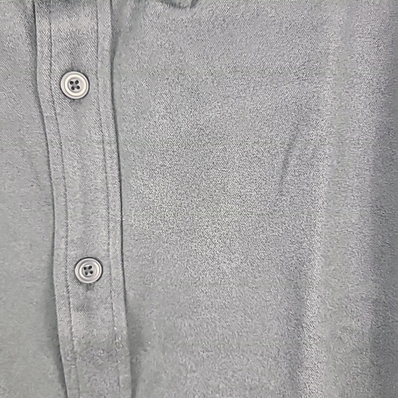 NWT 32 Degrees Cool Men's Long Sleeve Button-Up Shirt, Gray, Sz XL - Picture 3 of 6